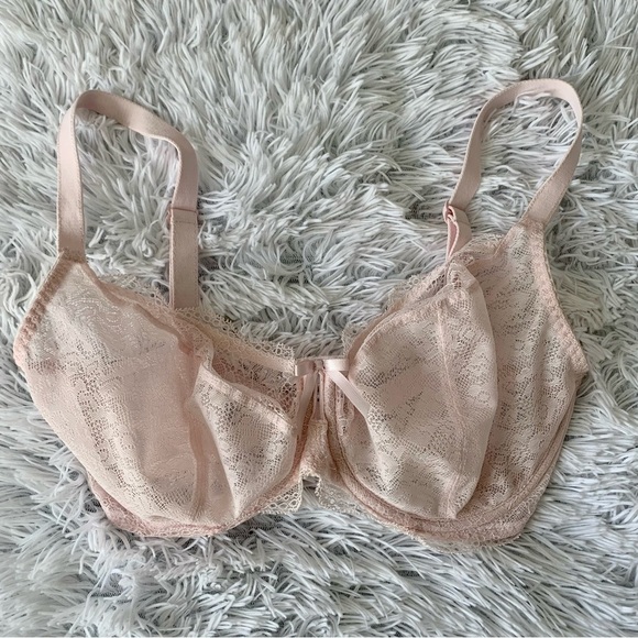 Freya Lingerie Plunge Bra Pastel Pink Unlined Underwire 30I AA1011Pel - Picture 10 of 11